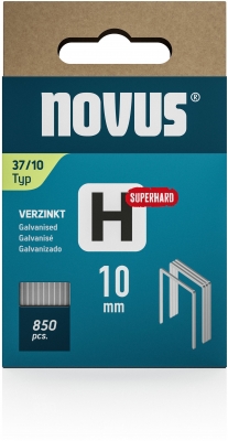 Capse Novus sarma subtire, H tip 37, super rezistente 10 mm, 850 buc/cutie